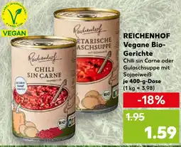 Kaufland REICHENHOF Vegane Bio- Gerichte Angebot