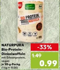 Kaufland NATURPURA Bio-Protein- Dinkelwaffeln Angebot