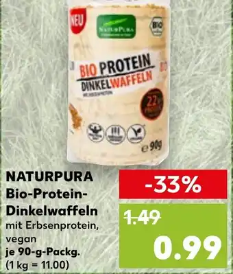 Kaufland NATURPURA Bio-Protein- Dinkelwaffeln Angebot