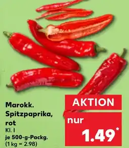 Kaufland Marokk. Spitzpaprika, rot Angebot