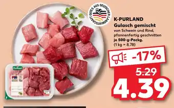 Kaufland K-PURLAND Gulasch gemischt Angebot