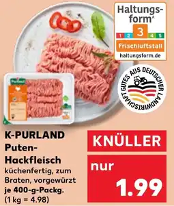 Kaufland K-PURLAND Puten- Hackfleisch Angebot