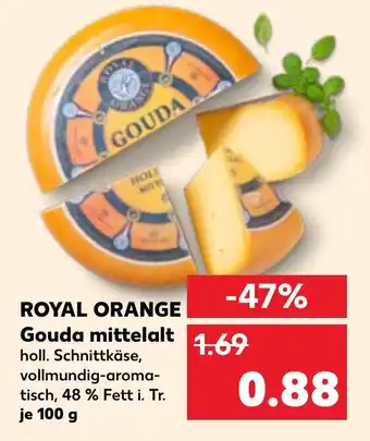 Kaufland ROYAL ORANGE Gouda mittelalt Angebot