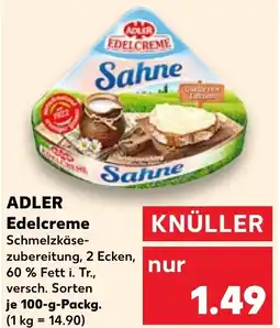 Kaufland ADLER Edelcreme Angebot