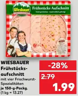 Kaufland WIESBAUER Frühstücks- aufschnitt Angebot