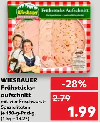 Kaufland WIESBAUER Frühstücks- aufschnitt Angebot