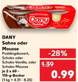 Kaufland DANY Sahne oder Mousse Angebot