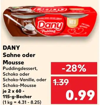 Kaufland DANY Sahne oder Mousse Angebot