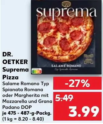 Kaufland DR. OETKER Suprema Pizza Angebot