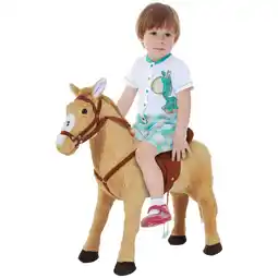 Netto Marken-Discount HOMCOM Kinderpferd für Kinder ab 3 Jahren beige 85 x 28 x 60 cm (LxBxH) Angebot