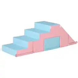 Netto Marken-Discount HOMCOM Bausteine Baustein-Set, Spiel-Set Schaumstoff Rosa, Blau 147 x 49 x 47 cm Angebot