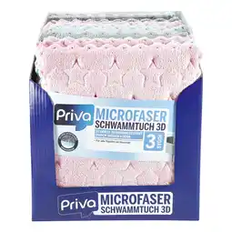 Netto Marken-Discount Priva 3D Schwammtuch 3 Stück, 13er Pack Angebot