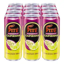 Netto Marken-Discount Pitu Caipirinha Passionfruit 10,0 % vol 0,33 Liter Dose, 12er Pack Angebot