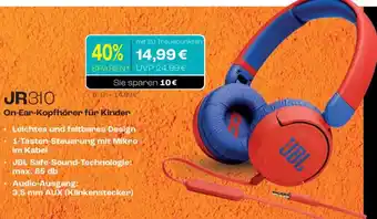 CITTI Markt JBL On-Ear-Kopfhörer für Kinder JR310 Angebot