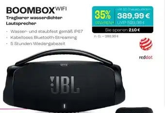 CITTI Markt JBL Tragbarer wasserdichter Lautsprecher BOOMBOXWIFI Angebot