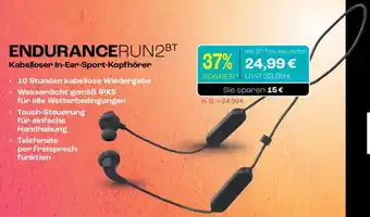 CITTI Markt JBL Kabelloser In-Ear-Sport-Kopfhörer ENDURANCERUN2BT Angebot