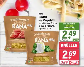 Wasgau Rana Ravioli oder Carpeletti Angebot