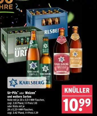 Wasgau KARLSBERG Ur-Pils* oder Weizen* Angebot