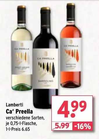 Wasgau Lamberti Ca' Preella Angebot