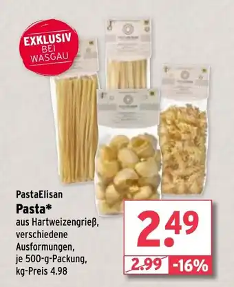 Wasgau PastaElisan Pasta Angebot