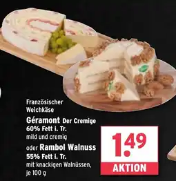 Wasgau Géramont Der Cremige oder Rambol Walnuss Angebot