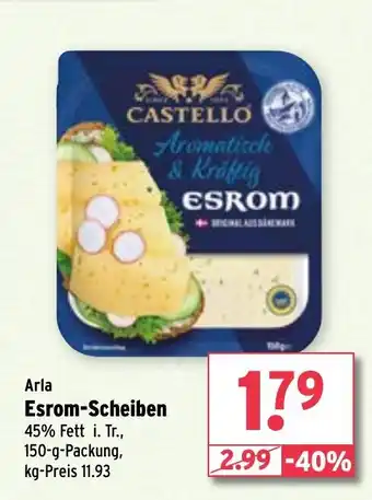 Wasgau Arla Esrom-Scheiben Angebot