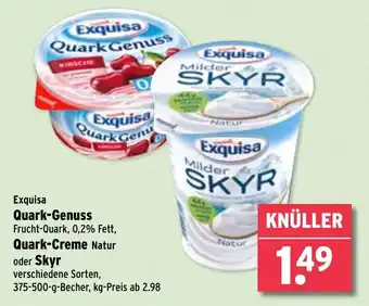 Wasgau Exquisa Quark Genuss oder Skyr Angebot