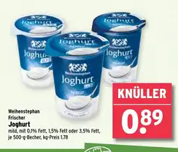 Wasgau Weihenstephan Frischer Joghurt Angebot