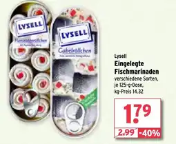 Wasgau Lysell Eingelegte Fischmarinaden Angebot