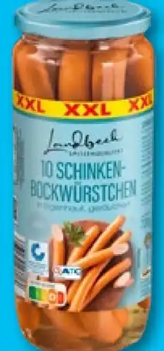 Aldi Nord Landbeck Schinken-Bockwürstchen XXL Angebot