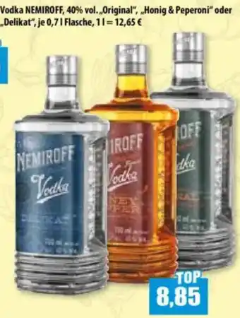 Mix Markt Vodka NEMIROFF Angebot