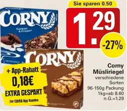 WEZ Corny Müsliriegel Angebot