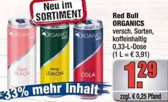 Profi Getränke Red Bull ORGANICS Angebot