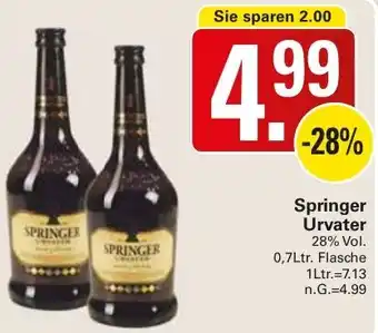 WEZ Springer Urvater Angebot