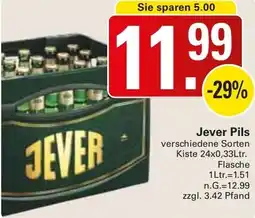 WEZ Jever Pils Angebot