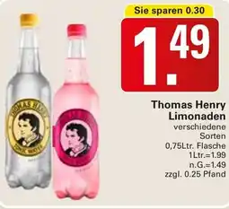 WEZ Thomas Henry Limonaden Angebot