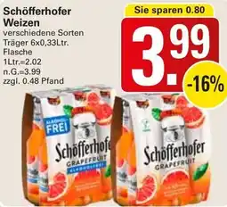 WEZ Schöfferhofer Weizen Angebot