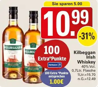 WEZ Kilbeggan Irish Whiskey Angebot