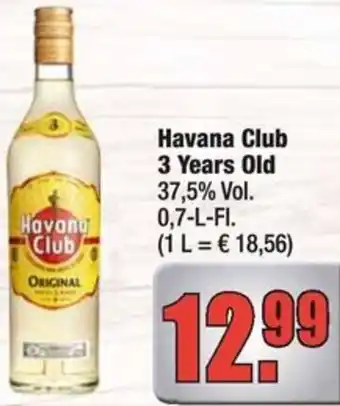 Profi Getränke Havana Club 3 Years Old Angebot