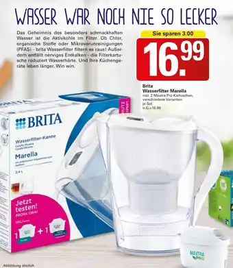 WEZ Brita Wasserfilter Marella Angebot