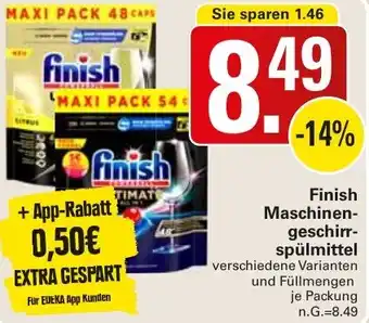 WEZ Finish Maschinengeschirrspülmittel Angebot