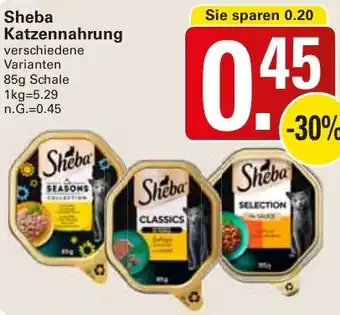 WEZ Sheba Katzennahrung Angebot