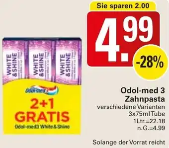 WEZ Odol-med 3 Zahnpasta Angebot