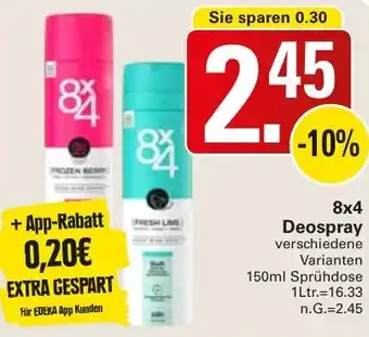 WEZ 8x4 Deospray Angebot