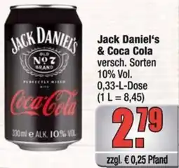 Profi Getränke Jack Daniel's & Coca Cola Angebot