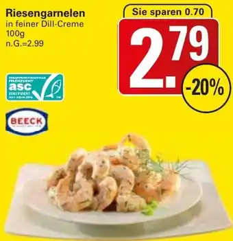 WEZ BEECK Riesengarnelen Angebot