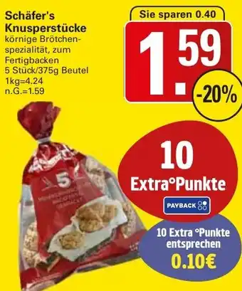 WEZ Schäfer's Knusperstücke Angebot