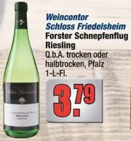 Profi Getränke Weincontor Schloss Friedelsheim Forster Schnepfenflug Riesling Angebot