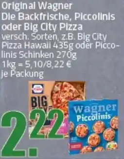 Ihr Frischmarkt Original Wagner Die Backfrische, Piccolinis oder Big City Pizza Angebot