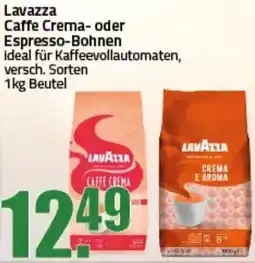 Ihr Frischmarkt Lavazza Caffe Crema oder Espresso-Bohnen Angebot